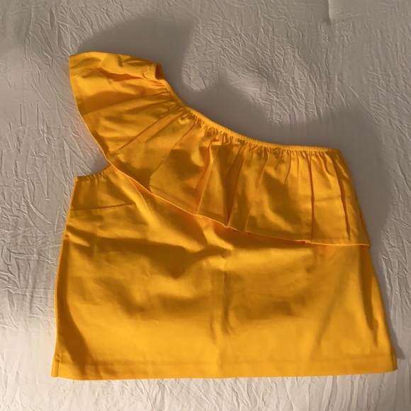 2 one-shoulder tops. Nice material. Never wore. - Picture 2 of 4